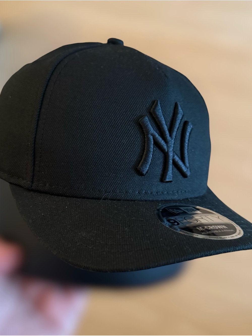 New Era Yankees 9FORTY M-Crown A-Frame Black Snapback OSFM NWT